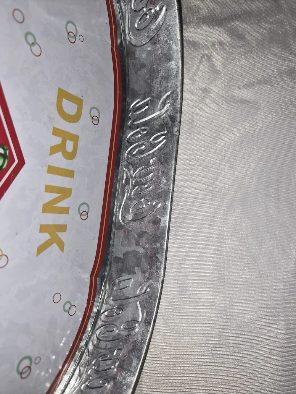 Coca-Cola Oval Serving Tray - Red, White, Gold